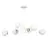 Emibig Suspension Luminaire Ognis Acier Blanc | Convient pour 6x E27 - Max 10W